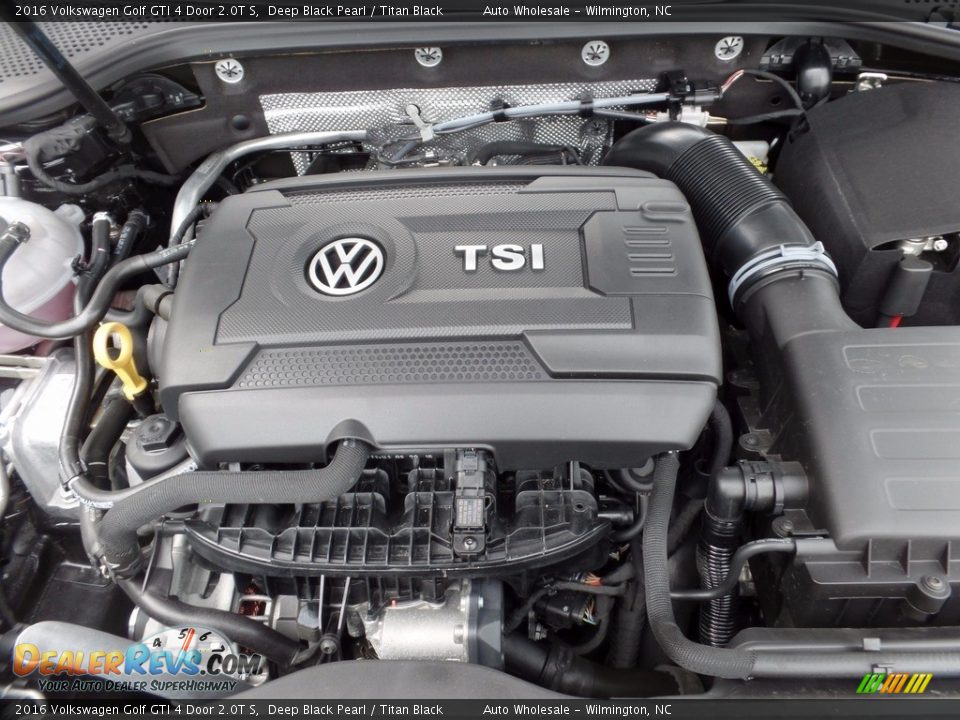 2016 Volkswagen Golf GTI 4 Door 2.0T S Deep Black Pearl / Titan Black Photo #6