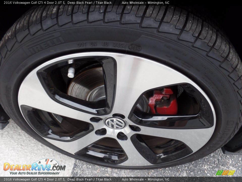 2016 Volkswagen Golf GTI 4 Door 2.0T S Deep Black Pearl / Titan Black Photo #7