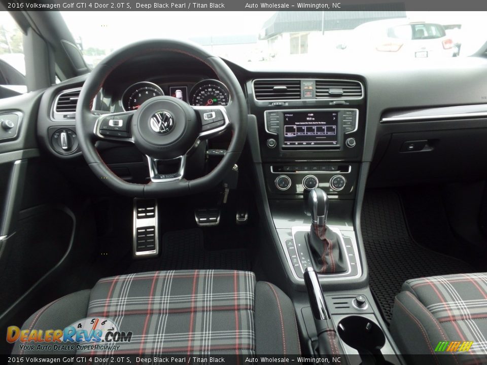 2016 Volkswagen Golf GTI 4 Door 2.0T S Deep Black Pearl / Titan Black Photo #15