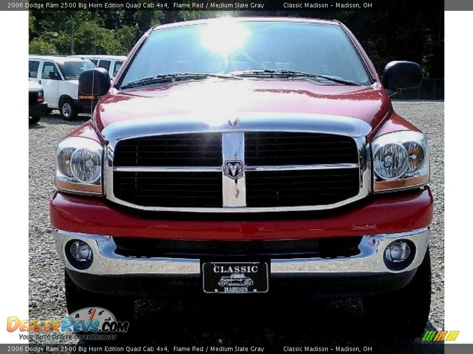 2006 Dodge Ram 2500 Big Horn Edition Quad Cab 4x4 Flame Red / Medium Slate Gray Photo #2