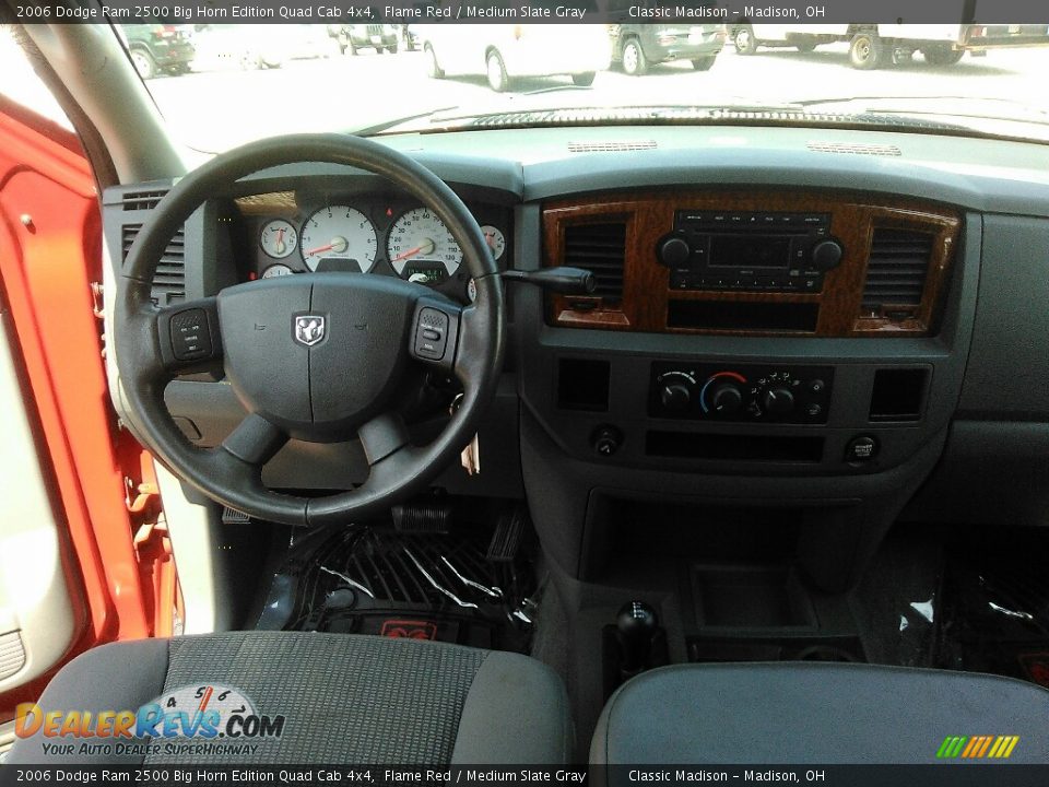 2006 Dodge Ram 2500 Big Horn Edition Quad Cab 4x4 Flame Red / Medium Slate Gray Photo #11