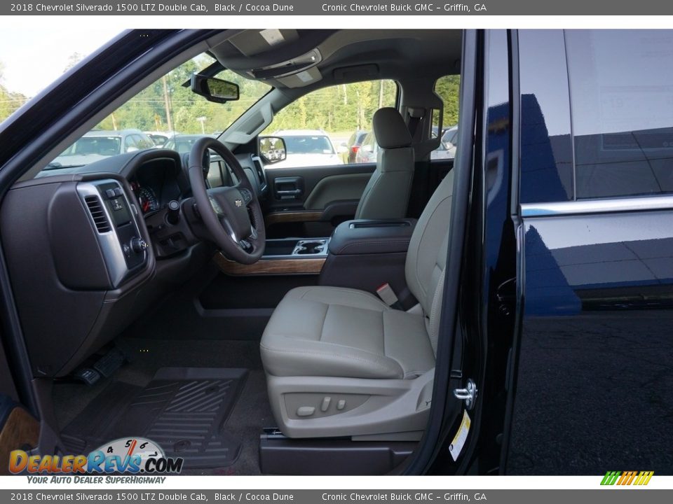 2018 Chevrolet Silverado 1500 LTZ Double Cab Black / Cocoa Dune Photo #9