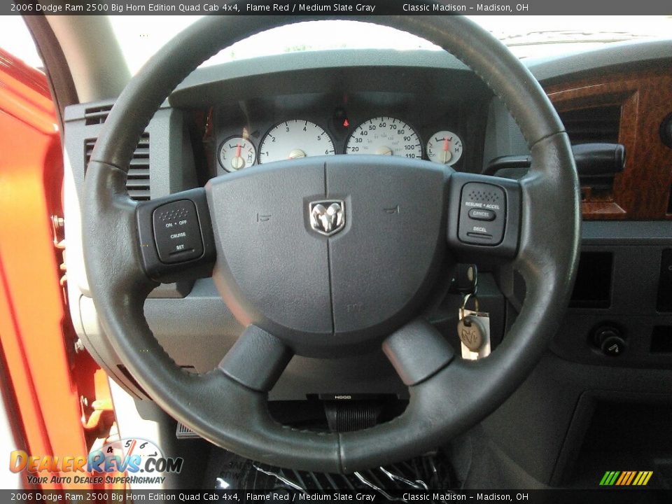 2006 Dodge Ram 2500 Big Horn Edition Quad Cab 4x4 Flame Red / Medium Slate Gray Photo #12