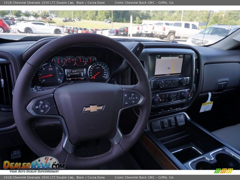 2018 Chevrolet Silverado 1500 LTZ Double Cab Black / Cocoa Dune Photo #10