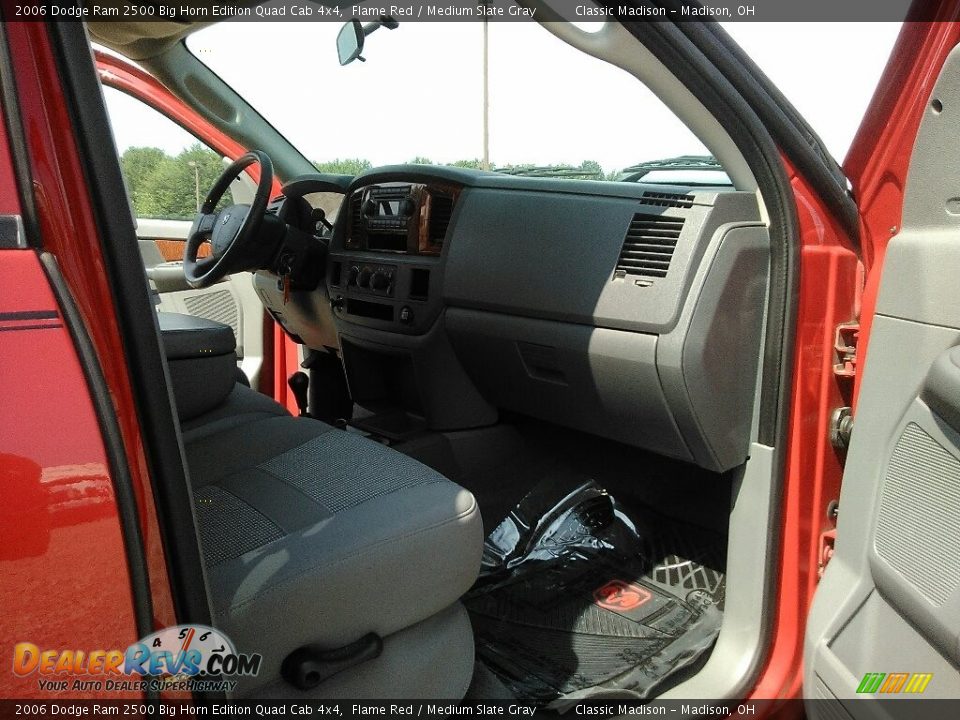 2006 Dodge Ram 2500 Big Horn Edition Quad Cab 4x4 Flame Red / Medium Slate Gray Photo #16