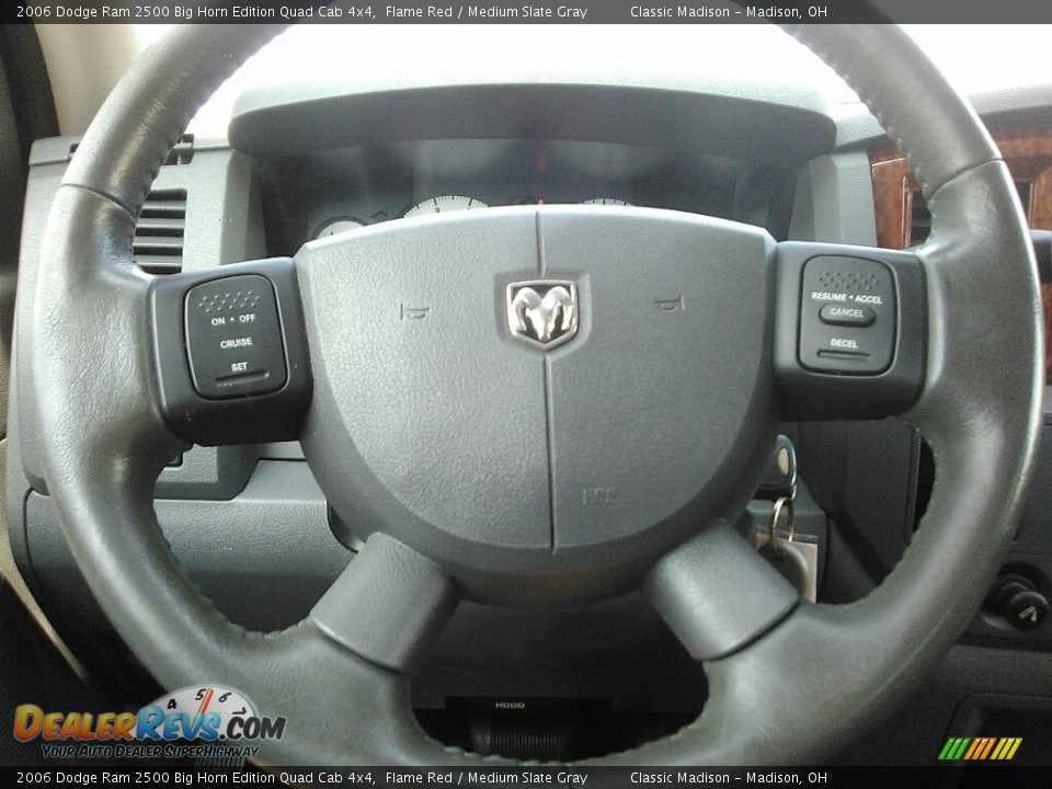 2006 Dodge Ram 2500 Big Horn Edition Quad Cab 4x4 Flame Red / Medium Slate Gray Photo #18