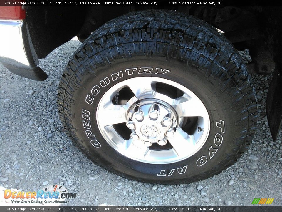 2006 Dodge Ram 2500 Big Horn Edition Quad Cab 4x4 Flame Red / Medium Slate Gray Photo #22