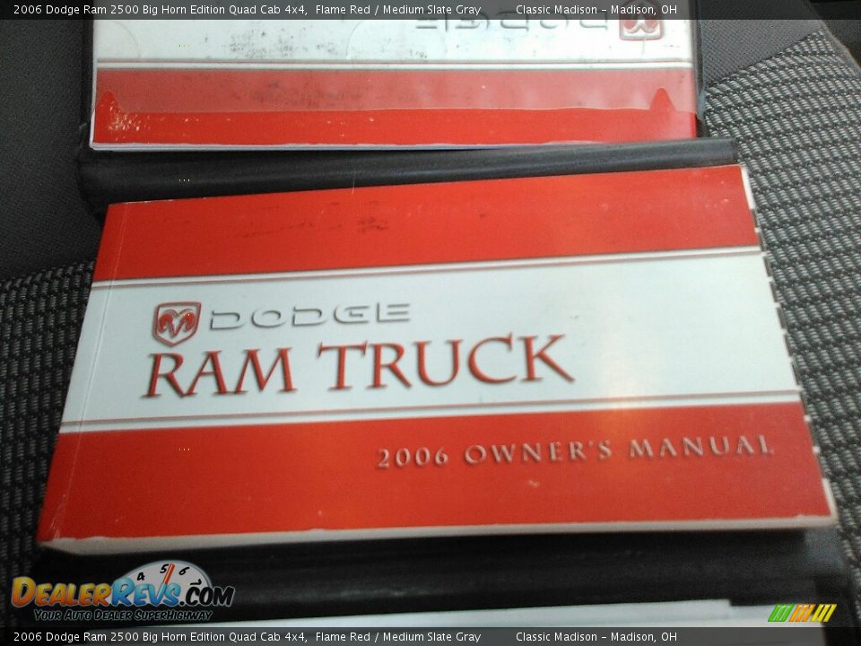 2006 Dodge Ram 2500 Big Horn Edition Quad Cab 4x4 Flame Red / Medium Slate Gray Photo #23
