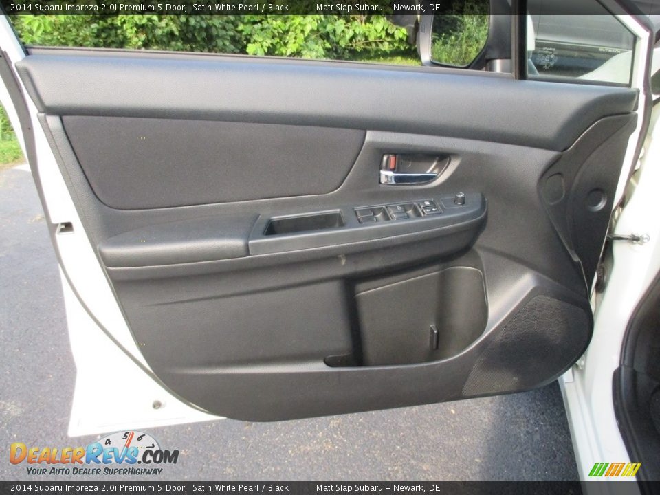 2014 Subaru Impreza 2.0i Premium 5 Door Satin White Pearl / Black Photo #14