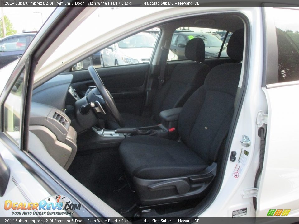 2014 Subaru Impreza 2.0i Premium 5 Door Satin White Pearl / Black Photo #16