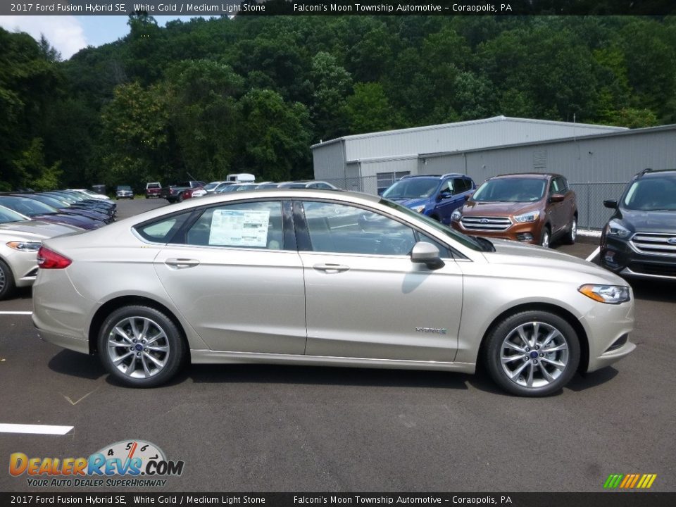 2017 Ford Fusion Hybrid SE White Gold / Medium Light Stone Photo #1
