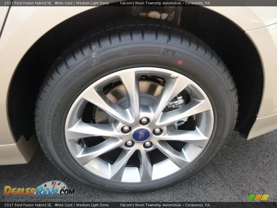 2017 Ford Fusion Hybrid SE White Gold / Medium Light Stone Photo #7
