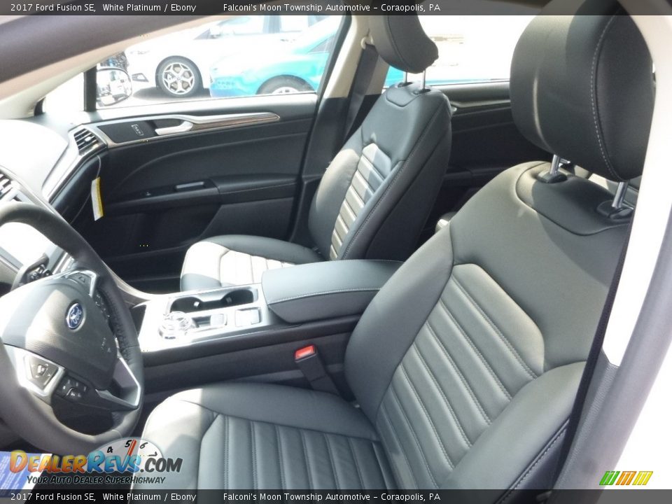 2017 Ford Fusion SE White Platinum / Ebony Photo #11