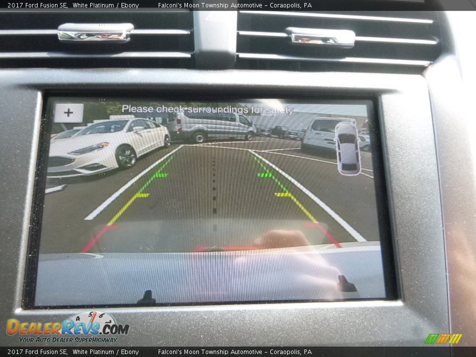 2017 Ford Fusion SE White Platinum / Ebony Photo #14