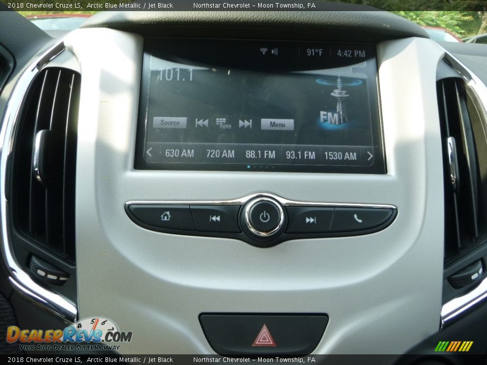 2018 Chevrolet Cruze LS Arctic Blue Metallic / Jet Black Photo #18