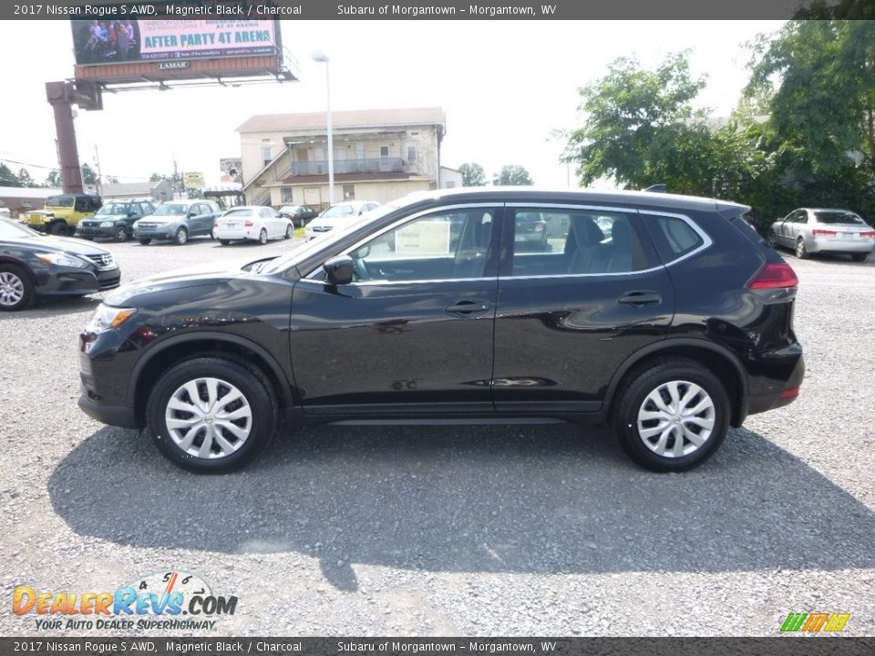 2017 Nissan Rogue S AWD Magnetic Black / Charcoal Photo #7