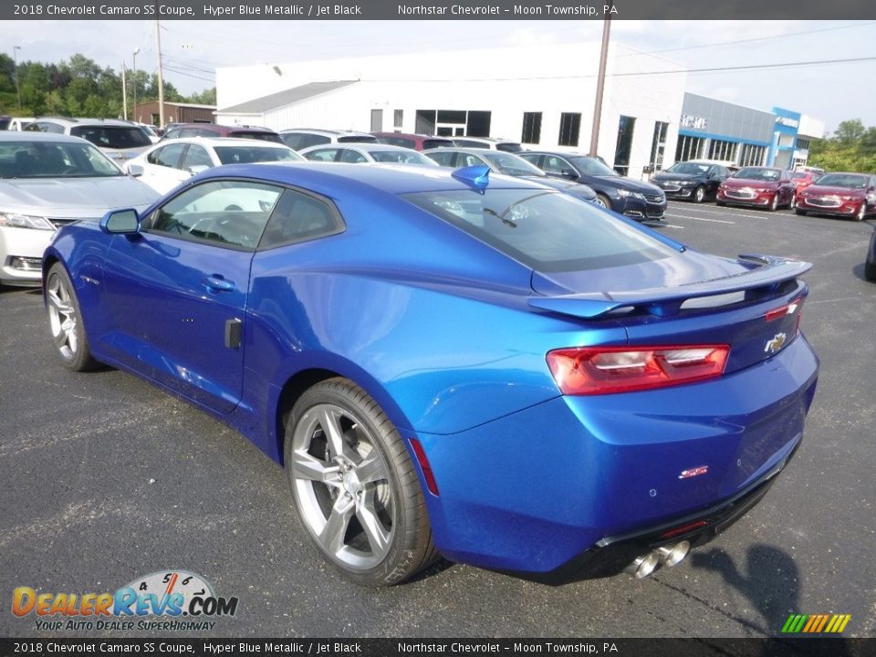 2018 Chevrolet Camaro SS Coupe Hyper Blue Metallic / Jet Black Photo #3