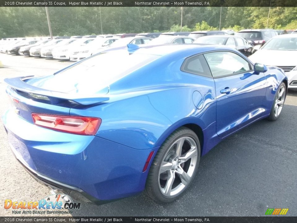 2018 Chevrolet Camaro SS Coupe Hyper Blue Metallic / Jet Black Photo #5