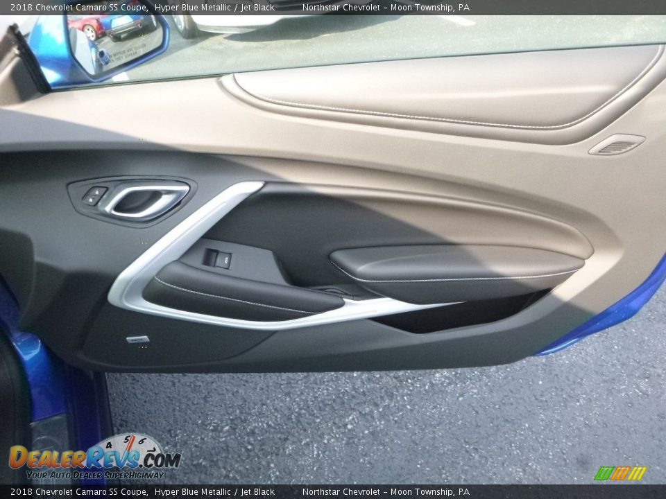 2018 Chevrolet Camaro SS Coupe Hyper Blue Metallic / Jet Black Photo #8