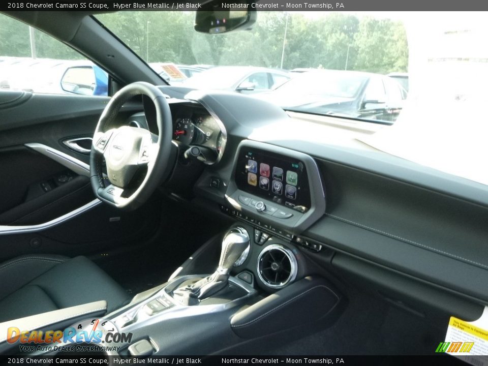 2018 Chevrolet Camaro SS Coupe Hyper Blue Metallic / Jet Black Photo #10