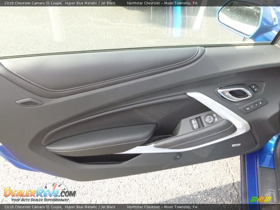 2018 Chevrolet Camaro SS Coupe Hyper Blue Metallic / Jet Black Photo #12