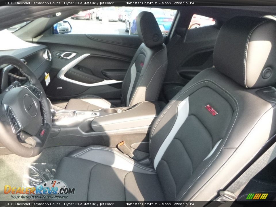 2018 Chevrolet Camaro SS Coupe Hyper Blue Metallic / Jet Black Photo #13