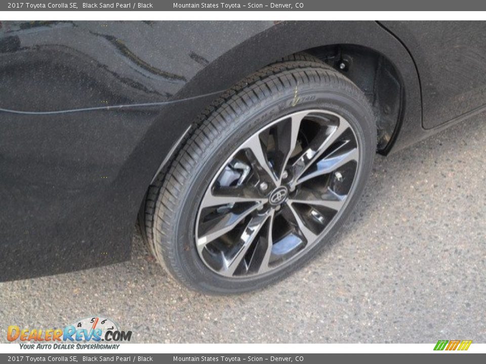 2017 Toyota Corolla SE Black Sand Pearl / Black Photo #9