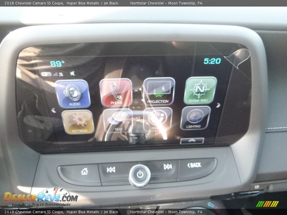 2018 Chevrolet Camaro SS Coupe Hyper Blue Metallic / Jet Black Photo #17