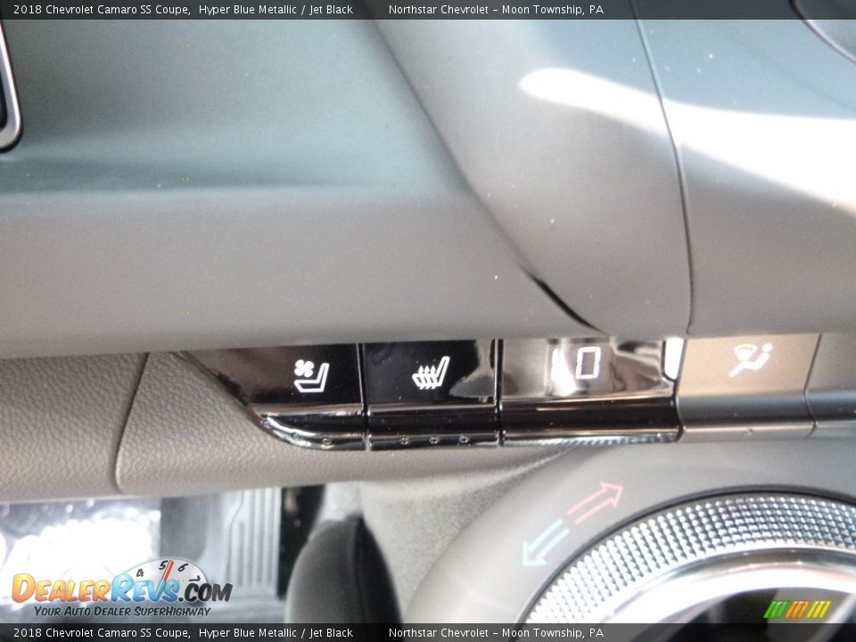 2018 Chevrolet Camaro SS Coupe Hyper Blue Metallic / Jet Black Photo #18