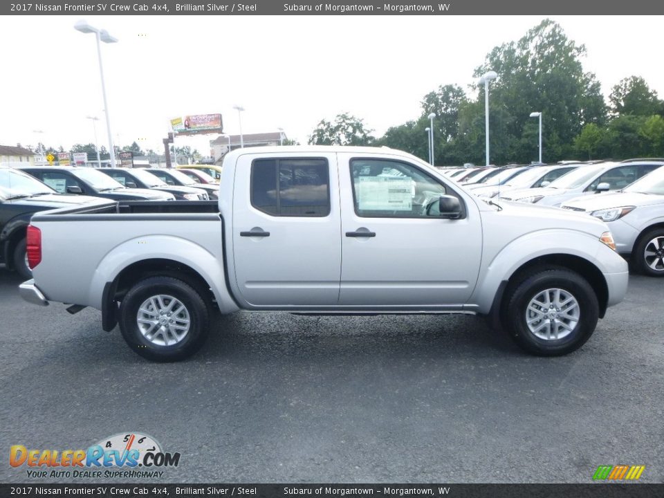 2017 Nissan Frontier SV Crew Cab 4x4 Brilliant Silver / Steel Photo #7
