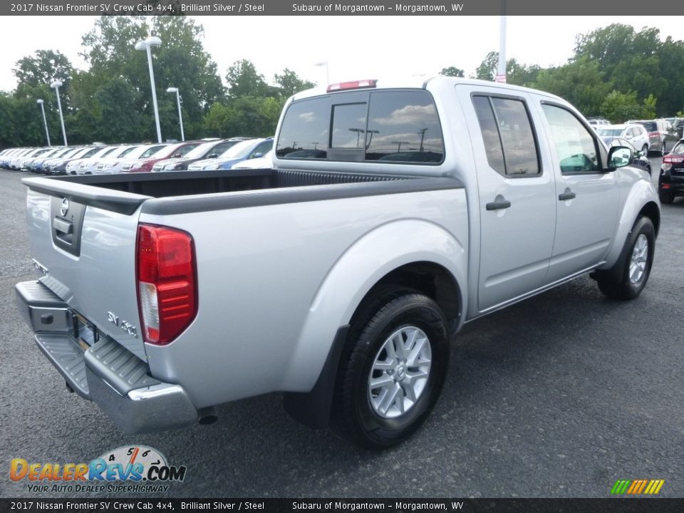 2017 Nissan Frontier SV Crew Cab 4x4 Brilliant Silver / Steel Photo #8