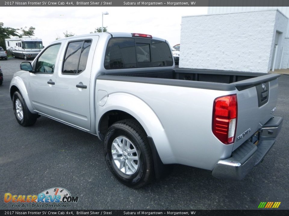 2017 Nissan Frontier SV Crew Cab 4x4 Brilliant Silver / Steel Photo #10