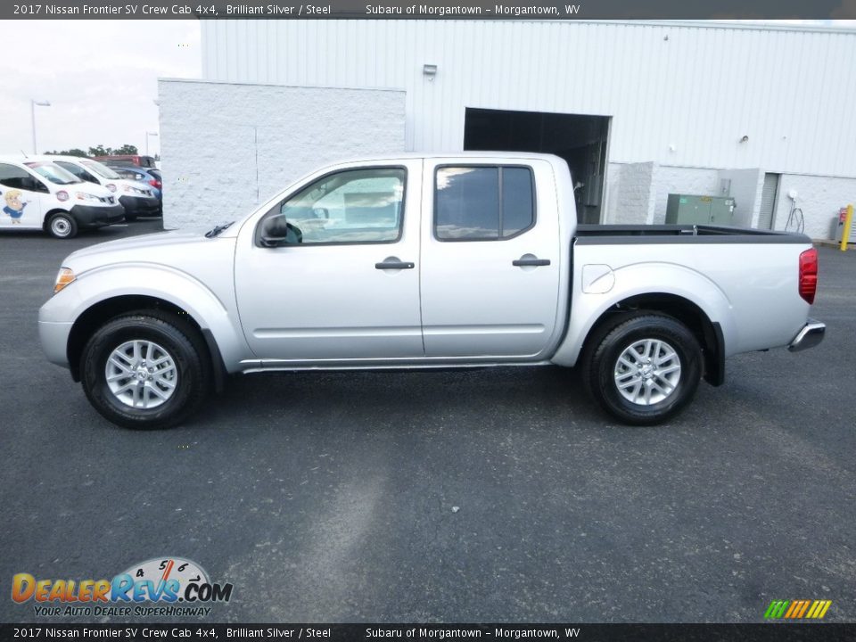 2017 Nissan Frontier SV Crew Cab 4x4 Brilliant Silver / Steel Photo #11