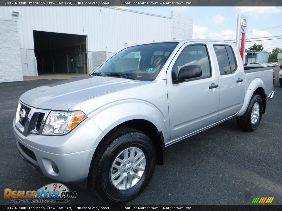 2017 Nissan Frontier SV Crew Cab 4x4 Brilliant Silver / Steel Photo #12