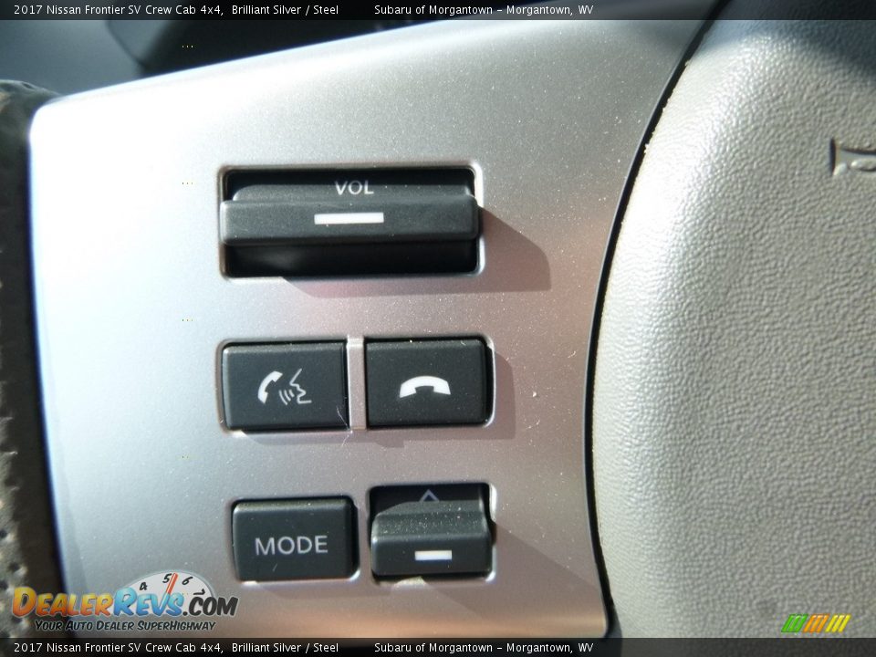 2017 Nissan Frontier SV Crew Cab 4x4 Brilliant Silver / Steel Photo #19