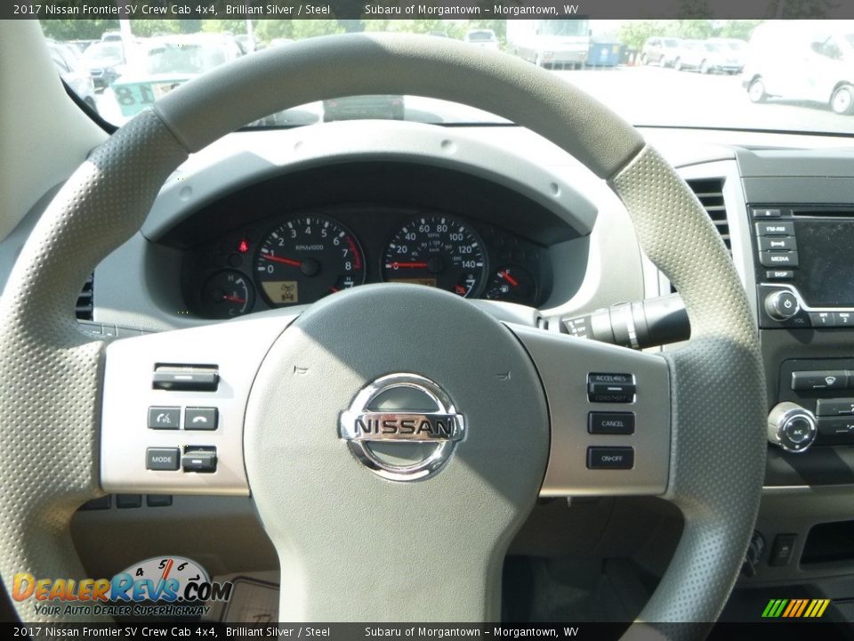 2017 Nissan Frontier SV Crew Cab 4x4 Brilliant Silver / Steel Photo #20