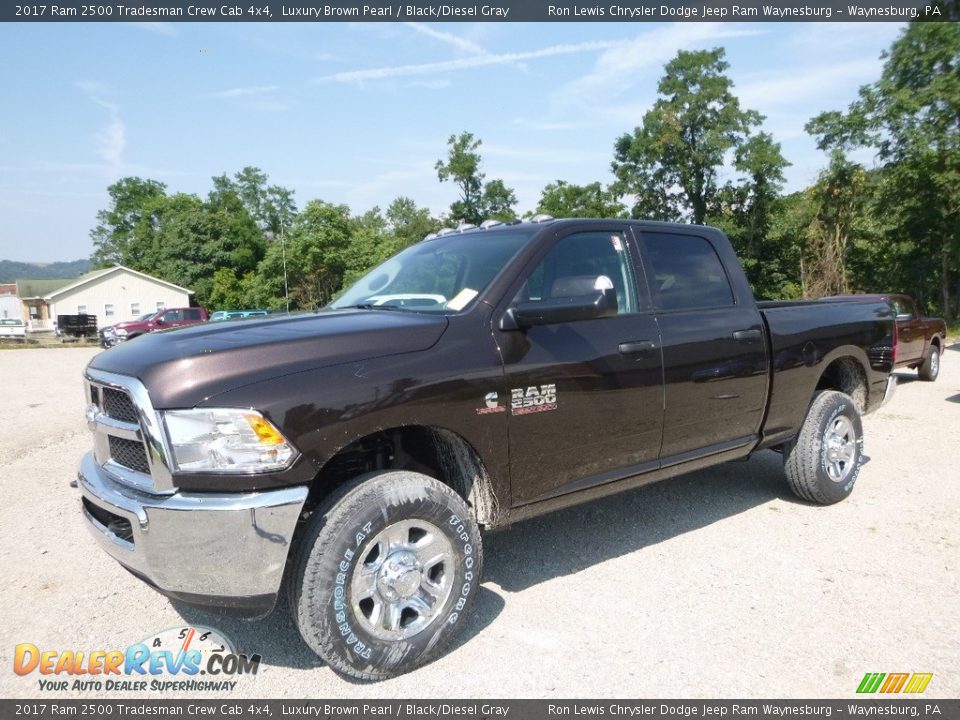 2017 Ram 2500 Tradesman Crew Cab 4x4 Luxury Brown Pearl / Black/Diesel Gray Photo #1