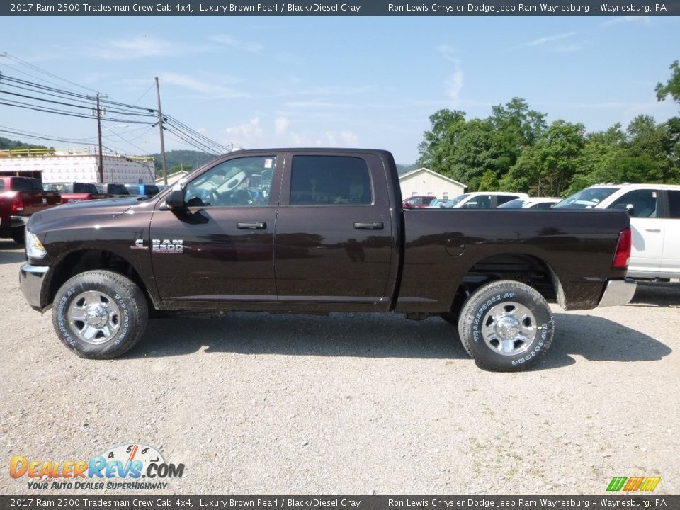 2017 Ram 2500 Tradesman Crew Cab 4x4 Luxury Brown Pearl / Black/Diesel Gray Photo #2