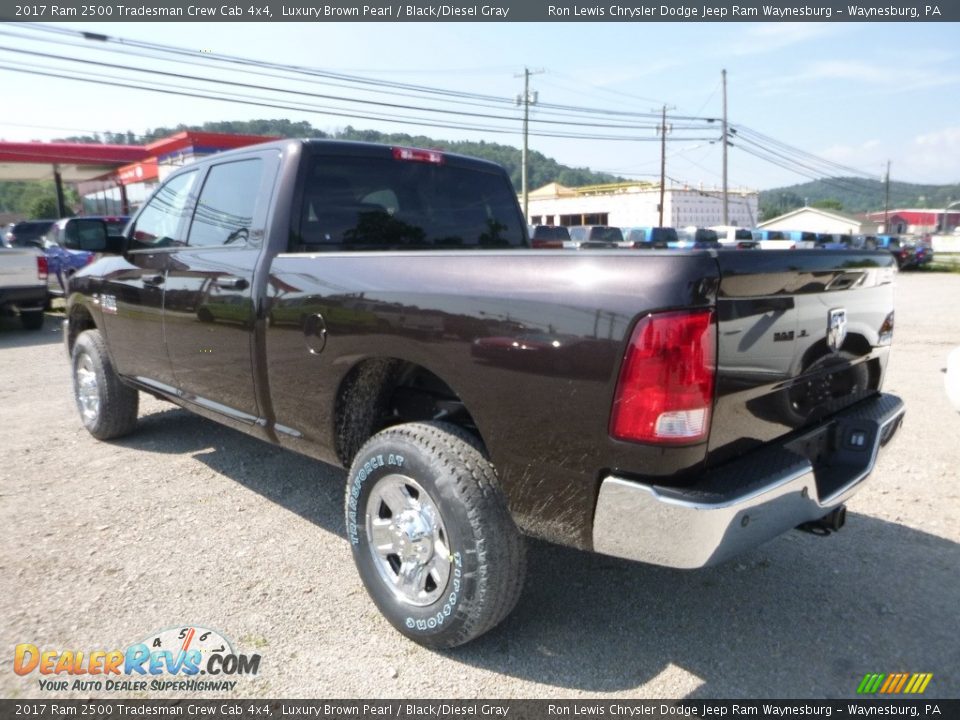 2017 Ram 2500 Tradesman Crew Cab 4x4 Luxury Brown Pearl / Black/Diesel Gray Photo #3