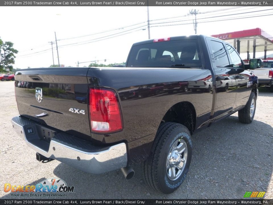 2017 Ram 2500 Tradesman Crew Cab 4x4 Luxury Brown Pearl / Black/Diesel Gray Photo #5