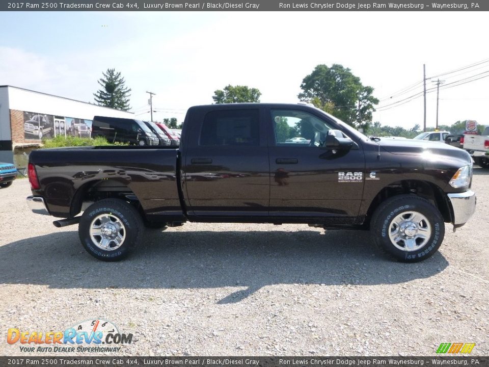 2017 Ram 2500 Tradesman Crew Cab 4x4 Luxury Brown Pearl / Black/Diesel Gray Photo #6