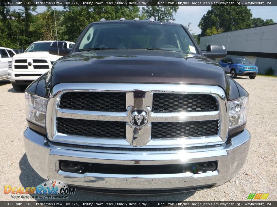 2017 Ram 2500 Tradesman Crew Cab 4x4 Luxury Brown Pearl / Black/Diesel Gray Photo #8