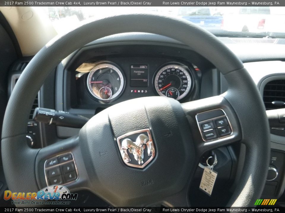 2017 Ram 2500 Tradesman Crew Cab 4x4 Luxury Brown Pearl / Black/Diesel Gray Photo #20