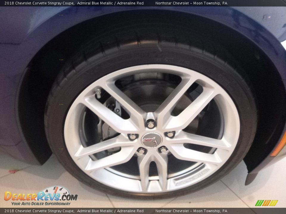 2018 Chevrolet Corvette Stingray Coupe Admiral Blue Metallic / Adrenaline Red Photo #8