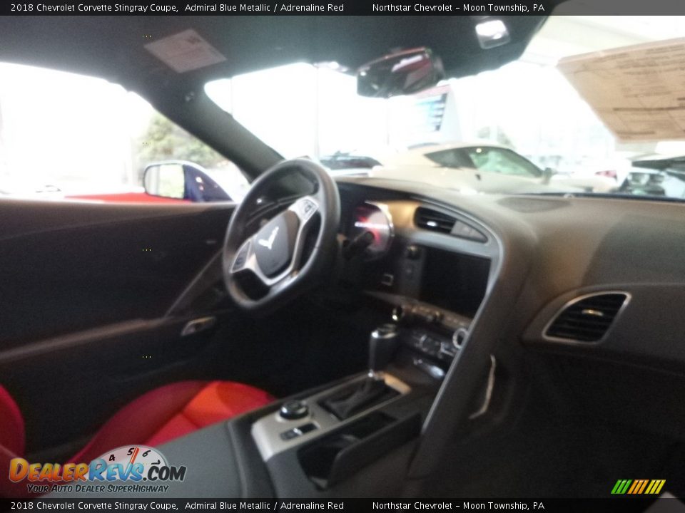 2018 Chevrolet Corvette Stingray Coupe Admiral Blue Metallic / Adrenaline Red Photo #11