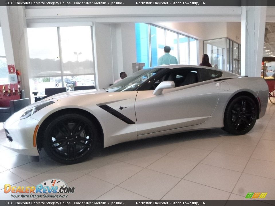 2018 Chevrolet Corvette Stingray Coupe Blade Silver Metallic / Jet Black Photo #1