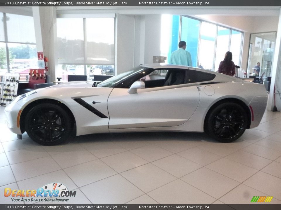 Blade Silver Metallic 2018 Chevrolet Corvette Stingray Coupe Photo #2