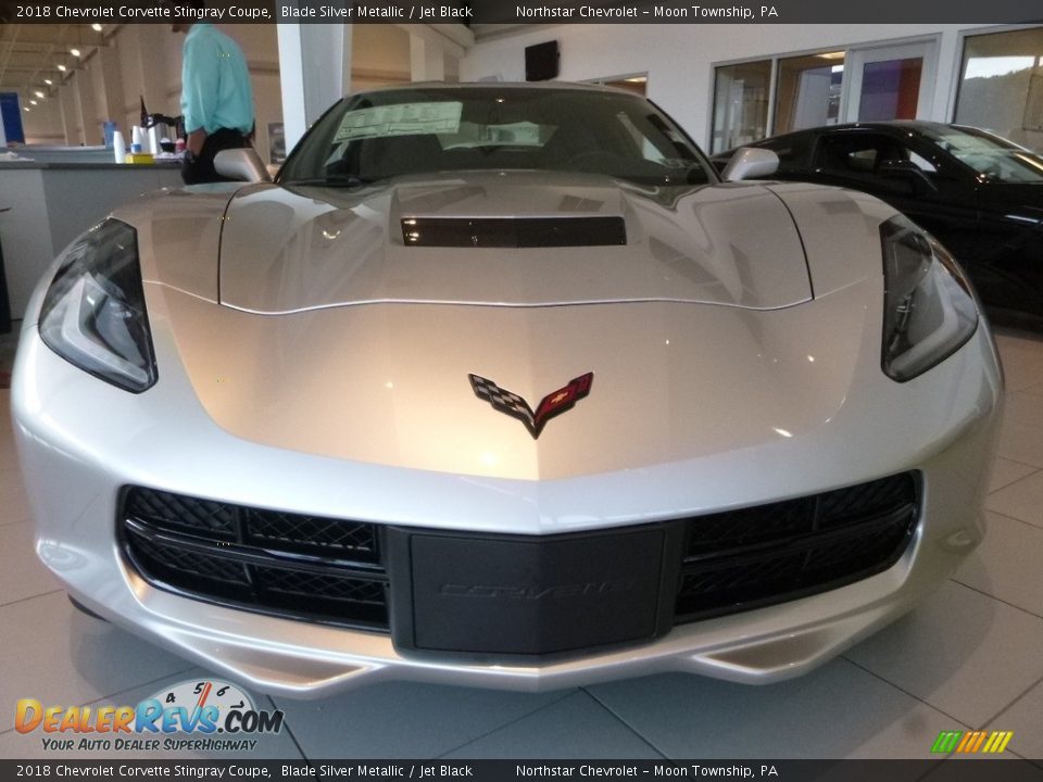 2018 Chevrolet Corvette Stingray Coupe Blade Silver Metallic / Jet Black Photo #3