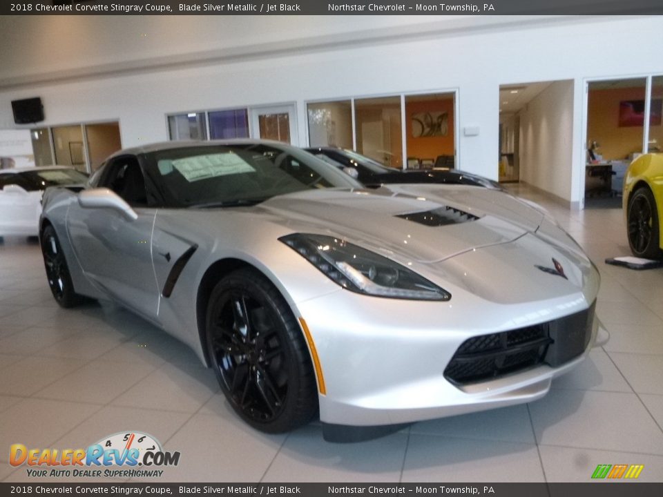 2018 Chevrolet Corvette Stingray Coupe Blade Silver Metallic / Jet Black Photo #4