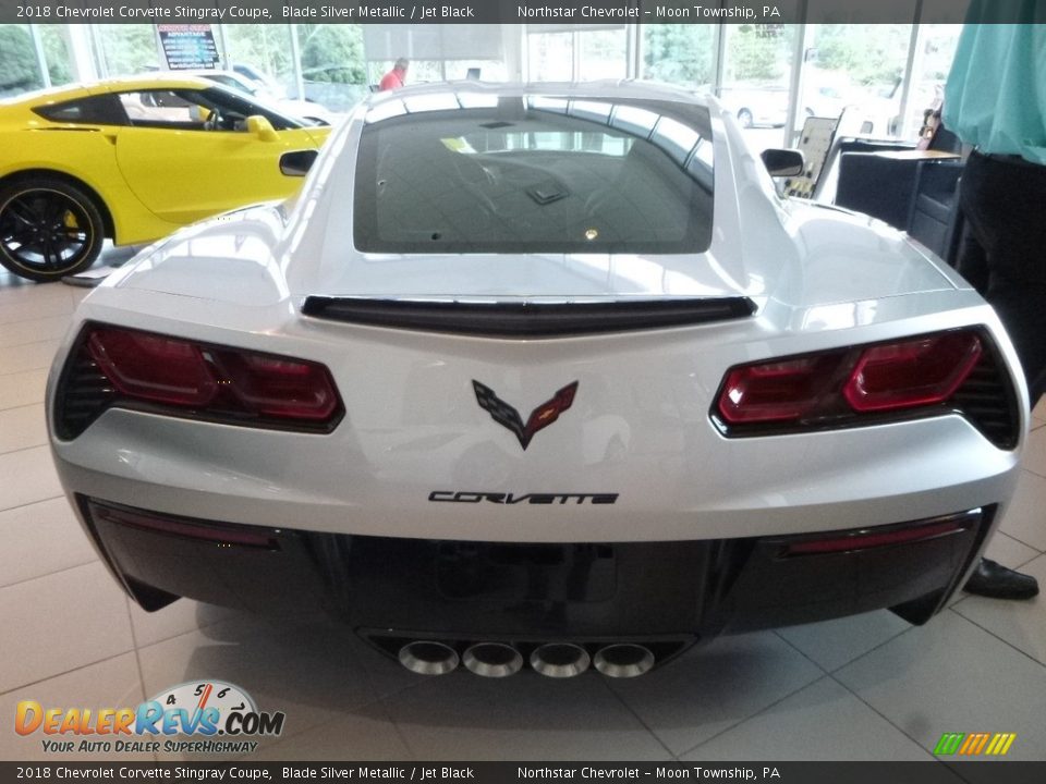 2018 Chevrolet Corvette Stingray Coupe Blade Silver Metallic / Jet Black Photo #8